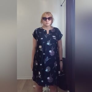 Floral Black Dress ☀️